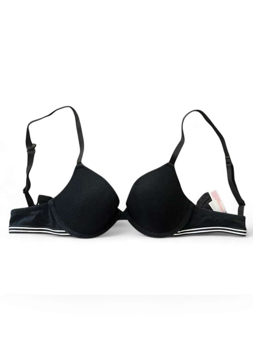 Xhilaration Black Cotton T-Shirt Bra